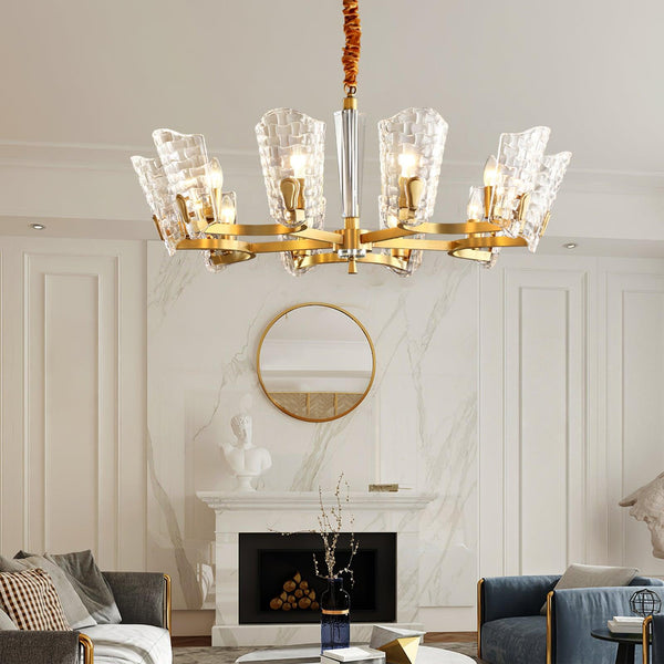 Radiant Luxury Brass Chandelier
