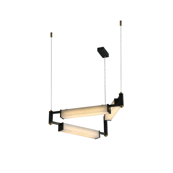 Arsorara Brass Alabaster Chandelier