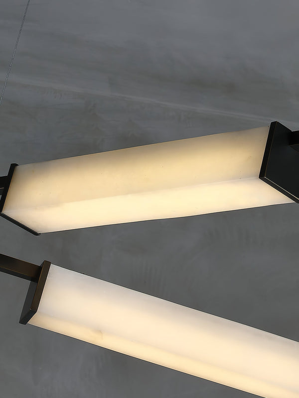 Arsorara Brass Alabaster Chandelier