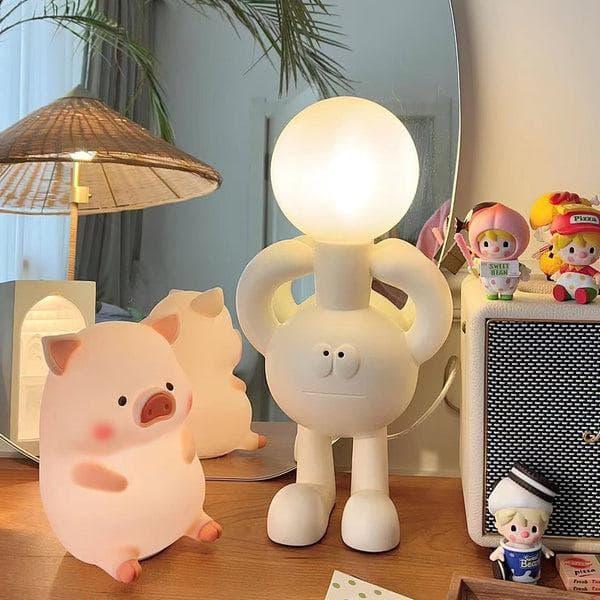 Resin Robot Table Lamp