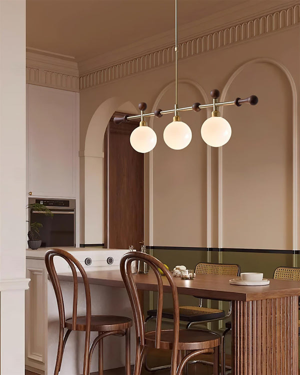 Chandelier Linear Globe LED/Incandescent for Dining Room Kitchen Island