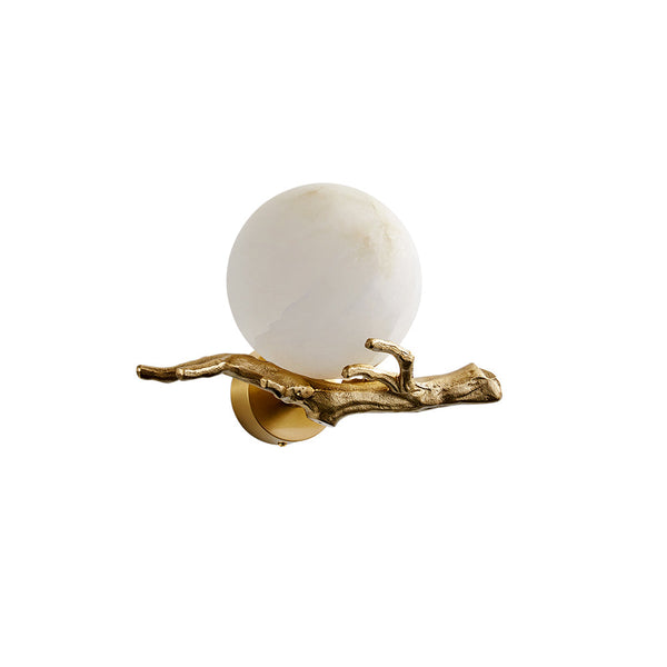 Ormirara Retro Twigs Alabaster Wall Lamp