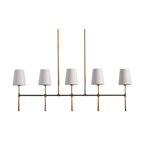 Eurvinen Vintage Industrial Linear Fabric Chandelier