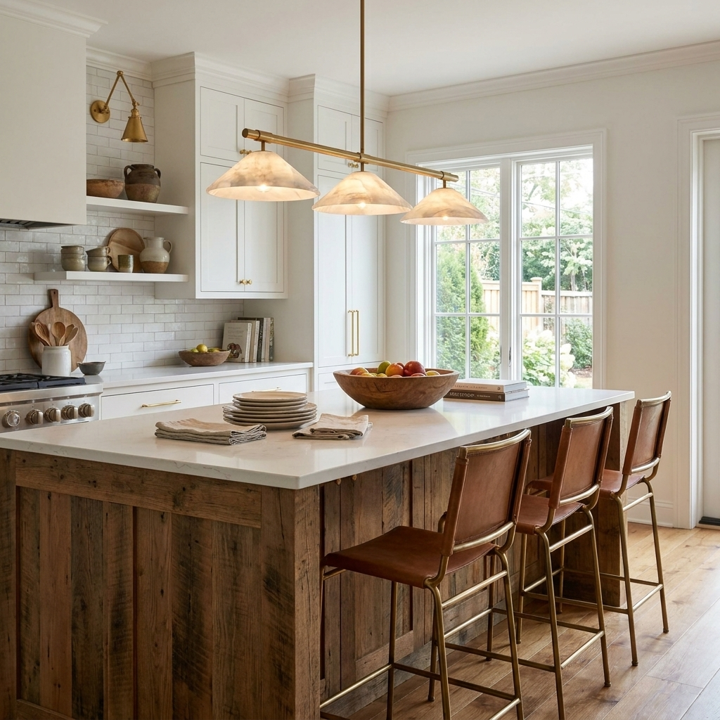 Ridgeline Alabaster Linear Chandelier