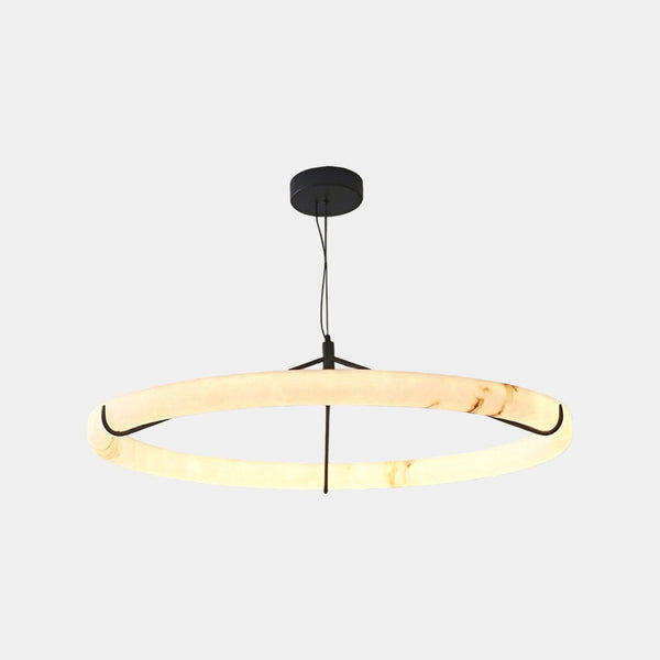 Ring Alabaster Pendant Light LED Dimmable
