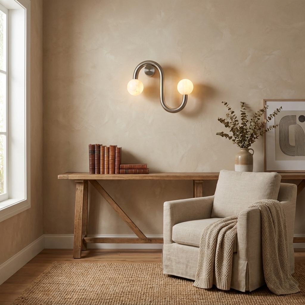 Ripple Alabaster Wall Sconce
