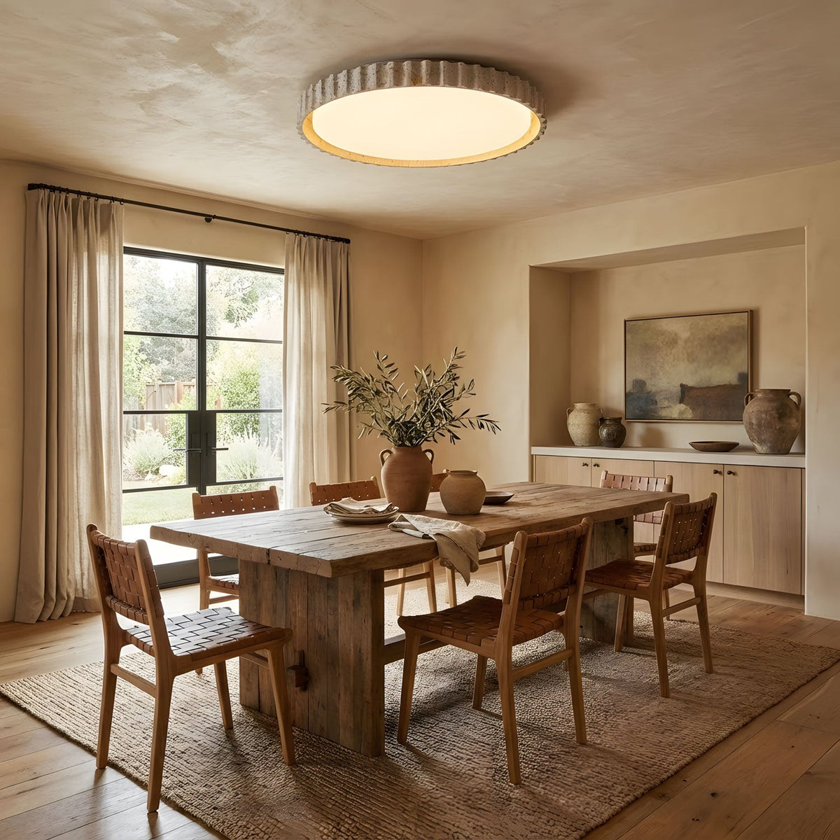 Riva Stone Ceiling Light