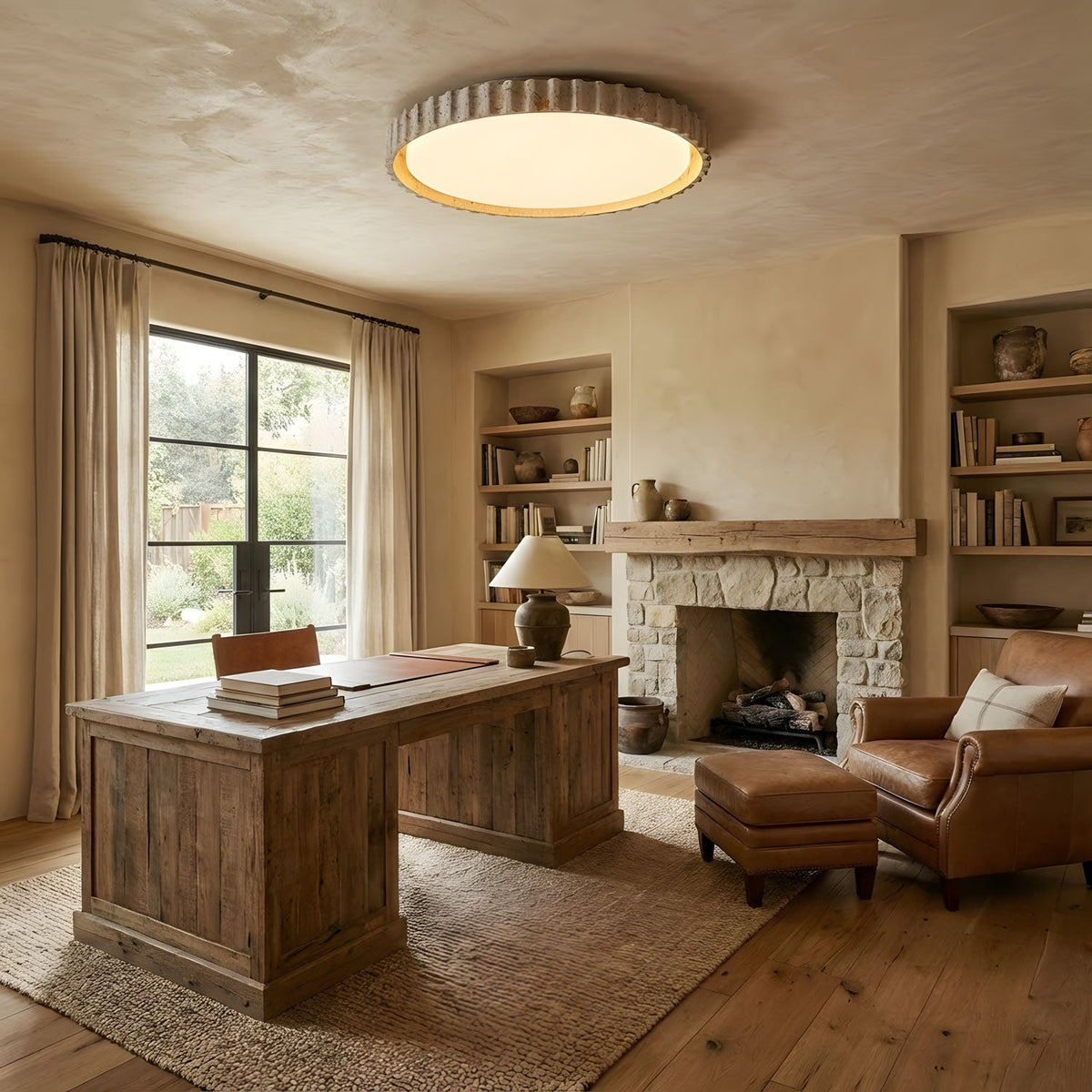 Riva Stone Ceiling Light