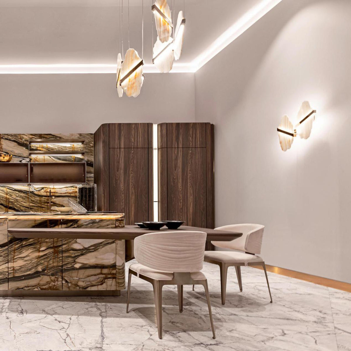 Olraeos Elegance Rock Jade Chandelier