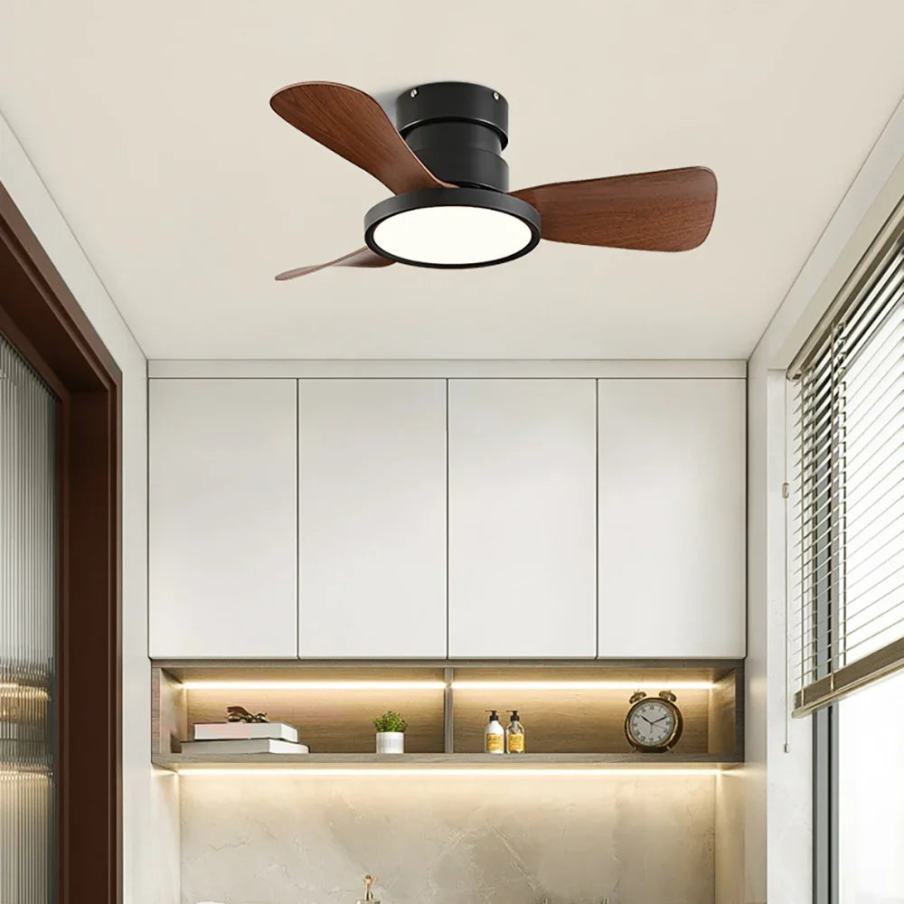 Round Acrylic Blade Ceiling Fan Light