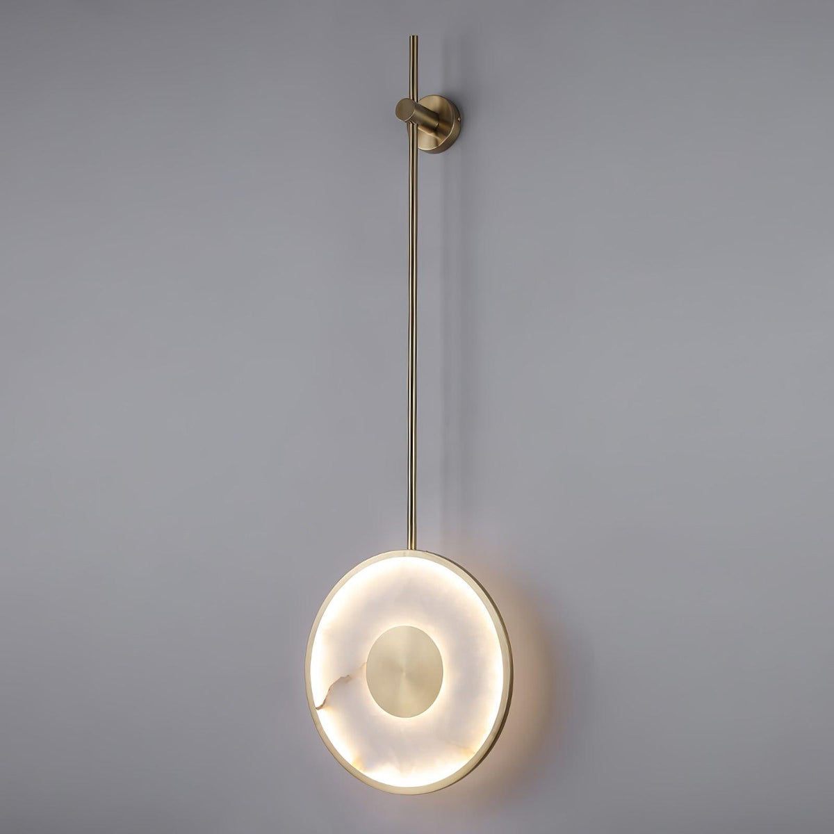Alabaster Modern Round Strip Wall Lamp