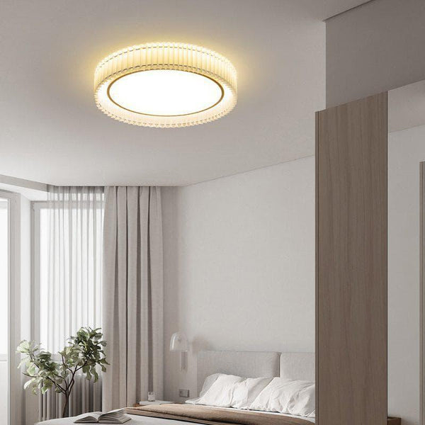 Round Pleated Ceiling Lamp