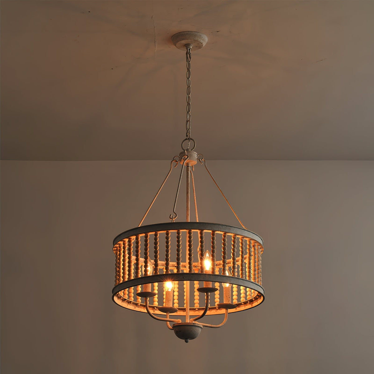 Ivsileth Beaded Wooden Chandelier