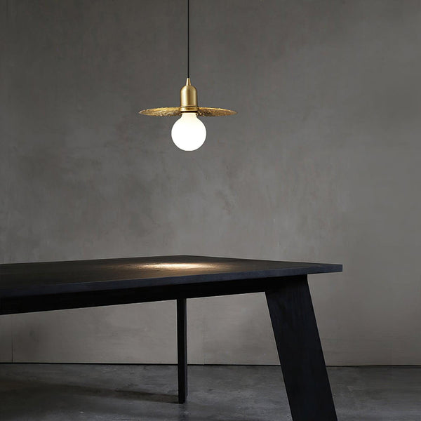 Contemporary Metal Dome Pendant Light