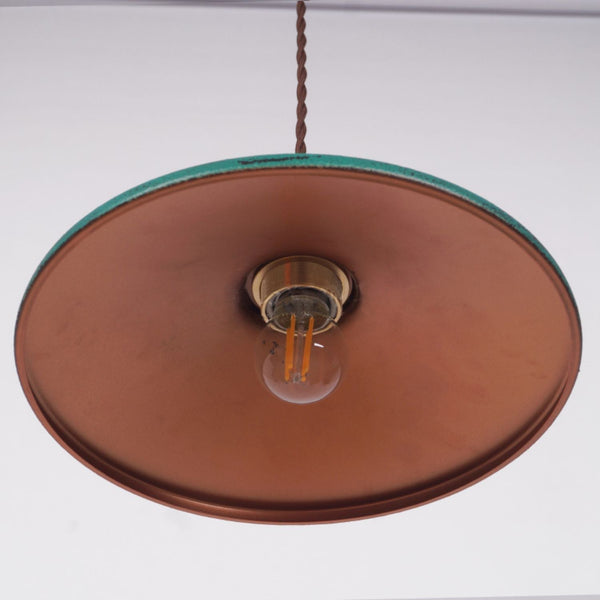 Vevyniel Rustic Saucer Shade Pendant Light
