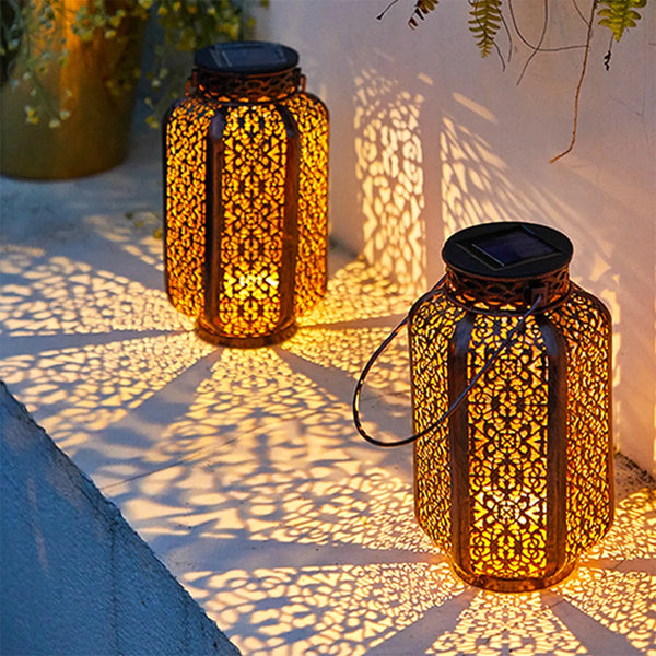 IP44 Outdoor Solar Lantern Lights Decorative Garden Lights for Patio Yard Pathway