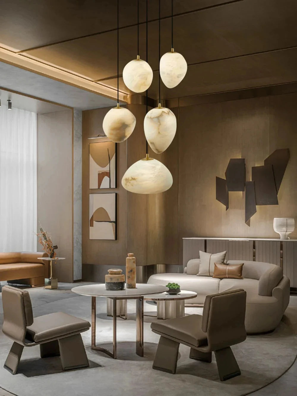 Sage Marble Chandelier