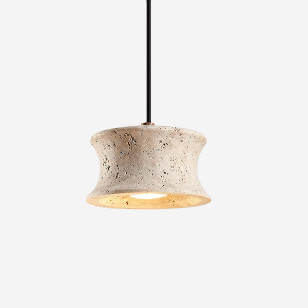 Noreria Pendant Lamp Travertine Sculptural