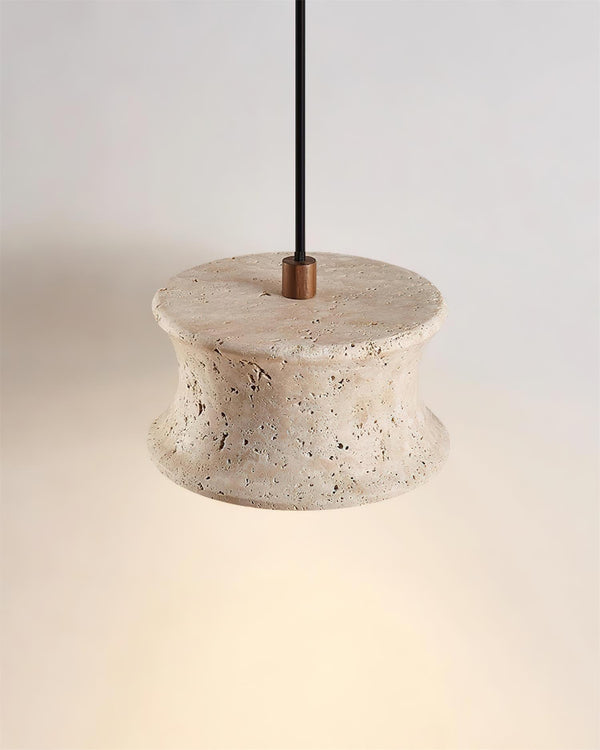 Noreria Pendant Lamp Travertine Sculptural