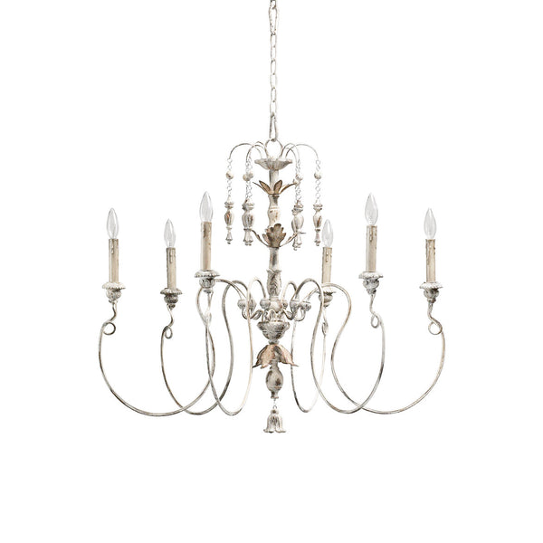 Viphaor Vintage Industrial Wood Chandelier