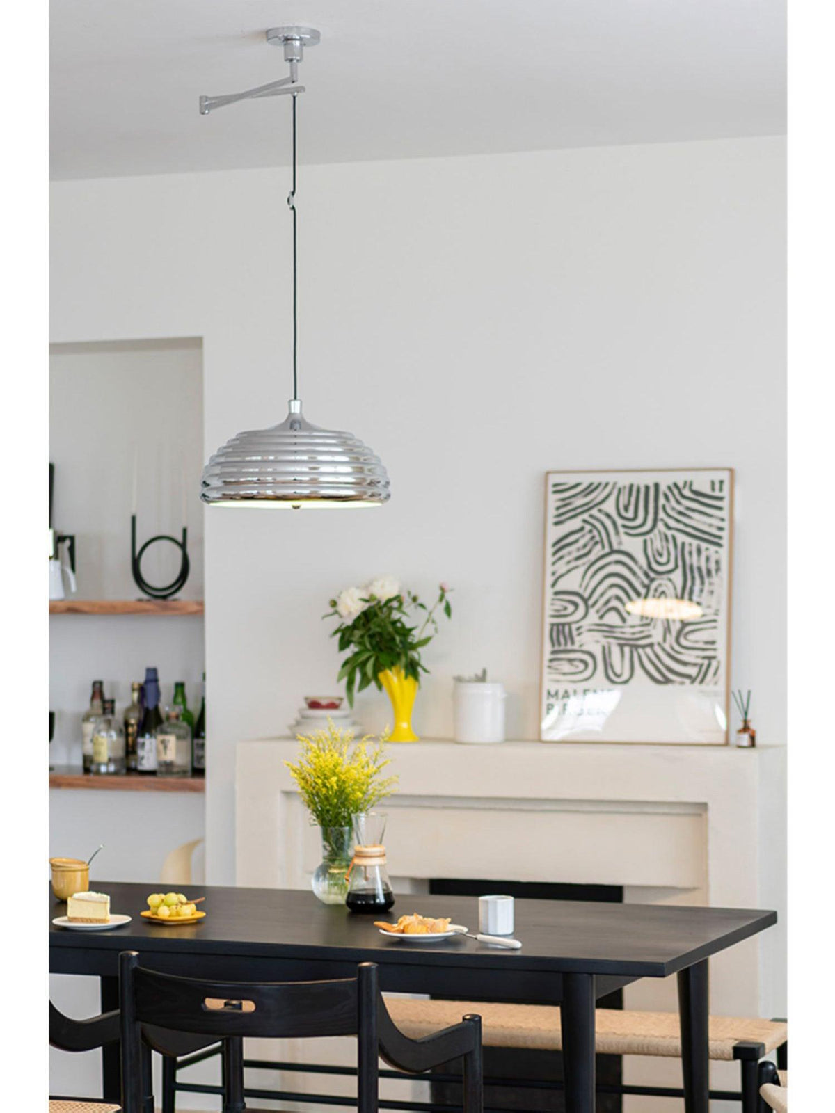 Saturno Chrome Pendant Lamp