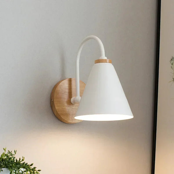 Simple Curved Industrial Black Wall Lights