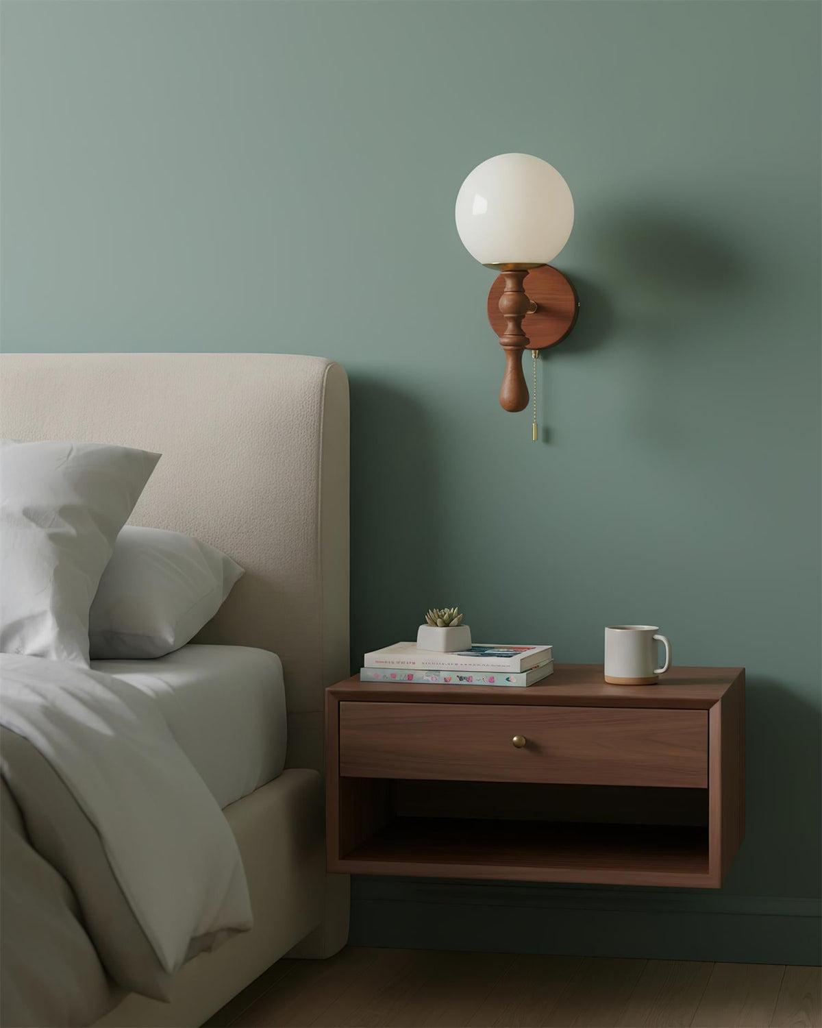 Walnut Wall Lamp