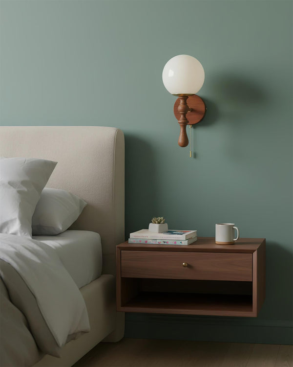Walnut Wall Lamp
