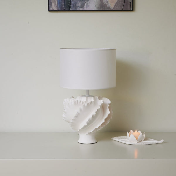 Sculptural Shell Inspired Table Lamp