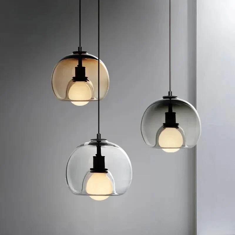 Modern Multi-Head Glass Kitchen Pendant Lighting