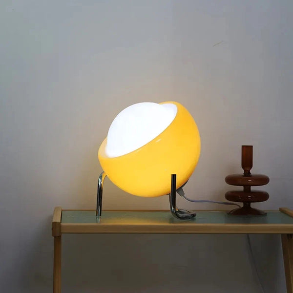 Retro Bauhaus Spherical Glass Table Lamp