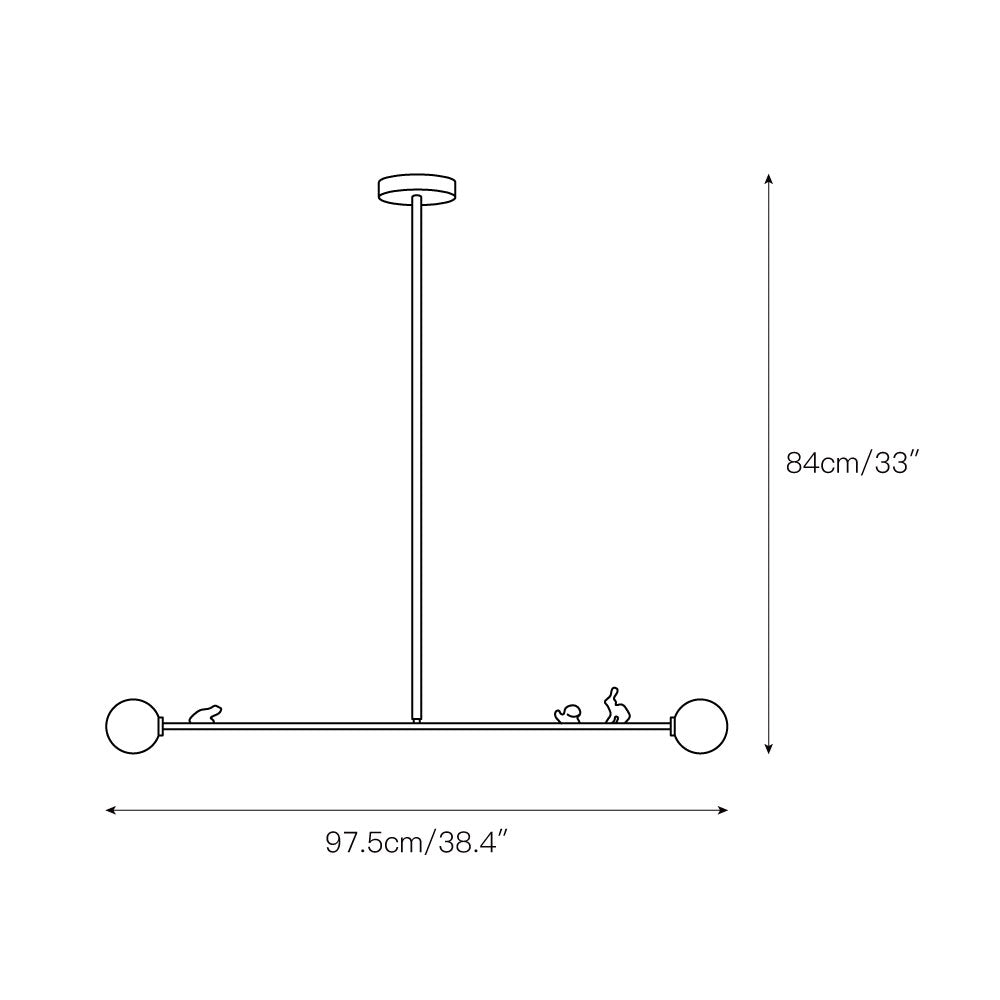 Zaveniel Brass Glass Pendant Lamp