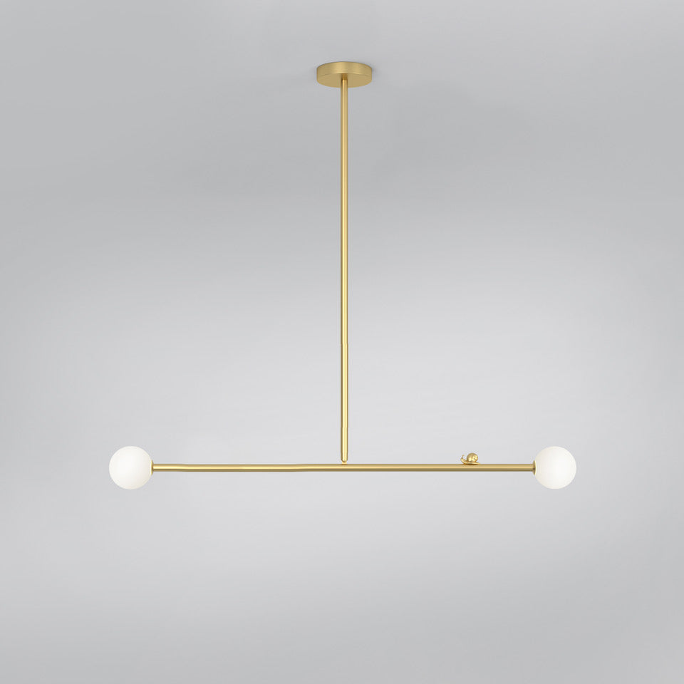 Zaveniel Brass Glass Pendant Lamp