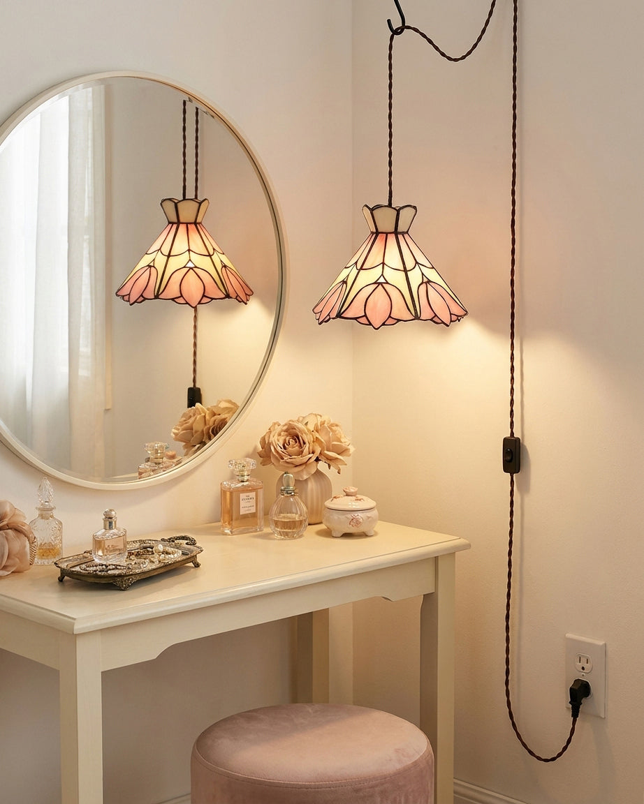 Cireielle Tiffany Plug In Pendant Light