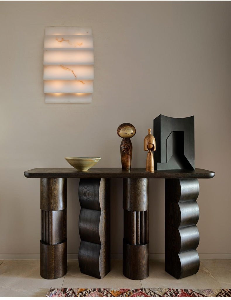 Stepped Arched Alabaster Wall Lamp