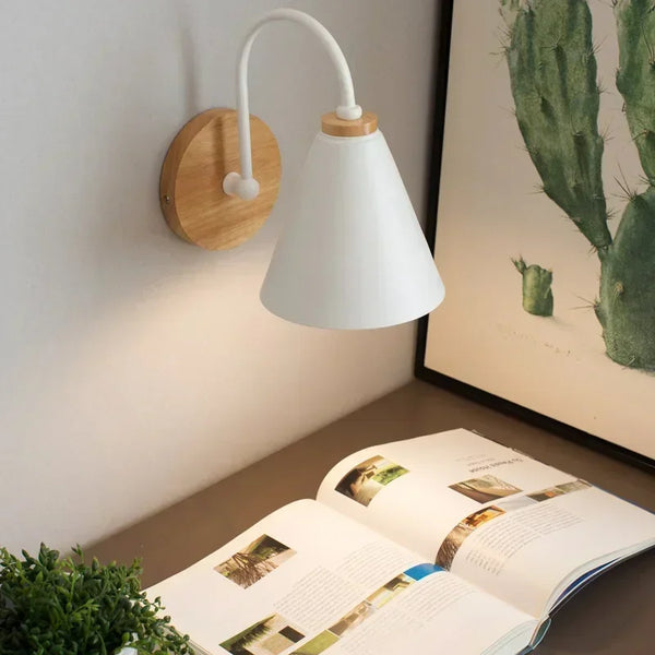 Simple Curved Industrial Black Wall Lights