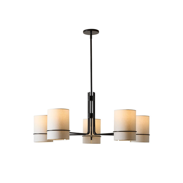 Eurvinel Nordic Art Brass Fabric Chandelier