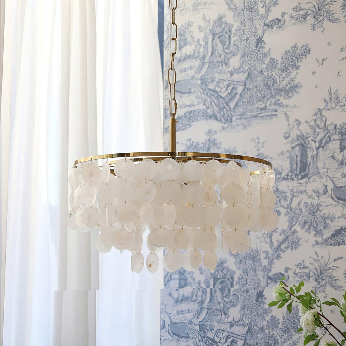 Shell Wind Chime Chandelier