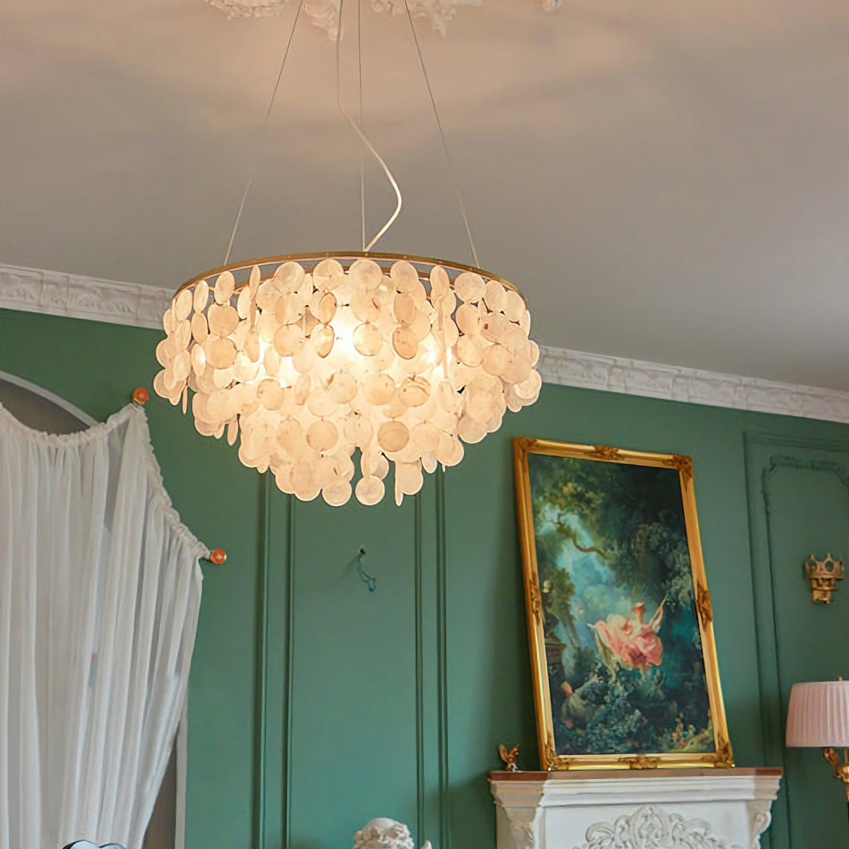 Shell Wind Chime Chandelier