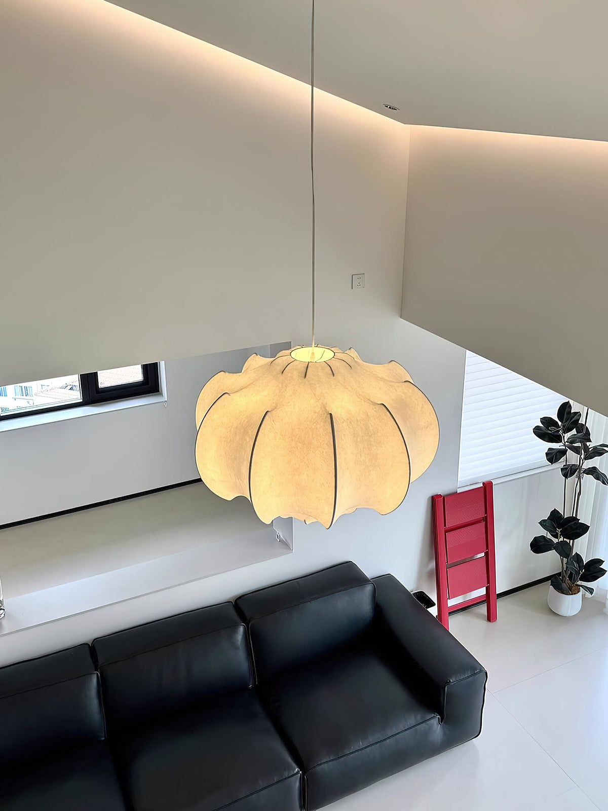 Silken Lotus Silk Pendant Lamp