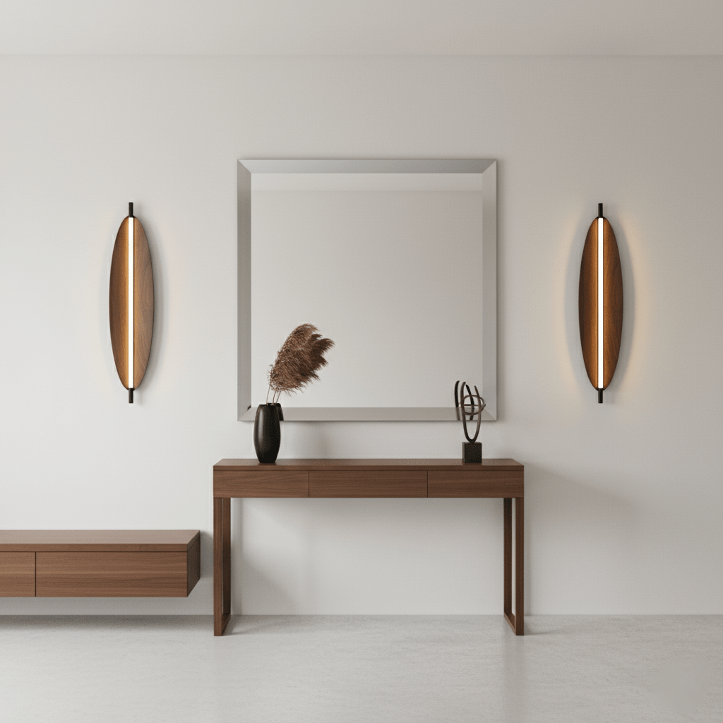 Three Crystal Wall Lamps