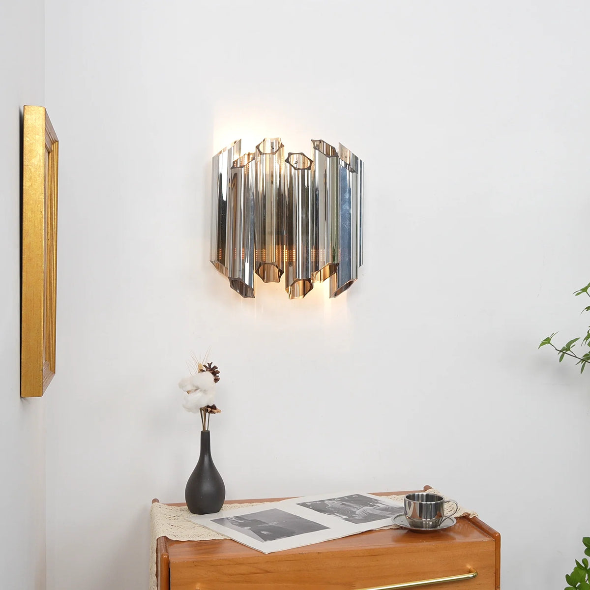 Smoked Mirror Palermo Wall Light