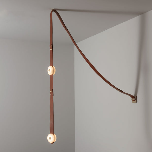 Yield Vintage Unique Brass Fabric Wall Lamp