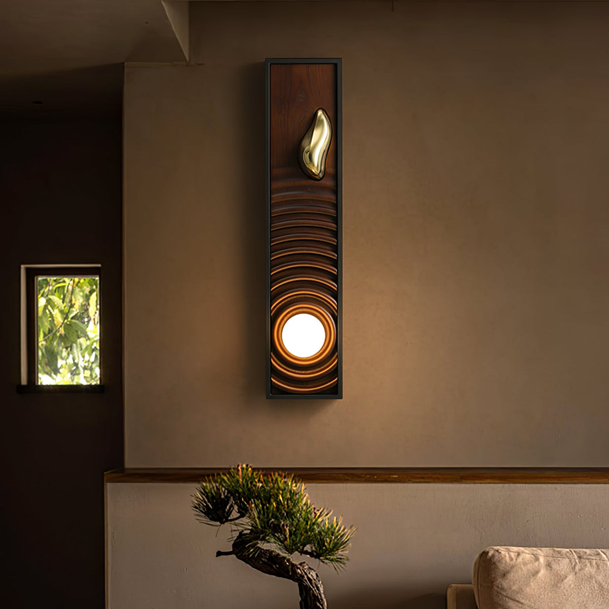 Multi Layer Stacked Alabaster Wall Lamp