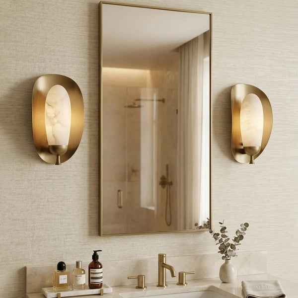 Solenne Alabaster Wall Sconce
