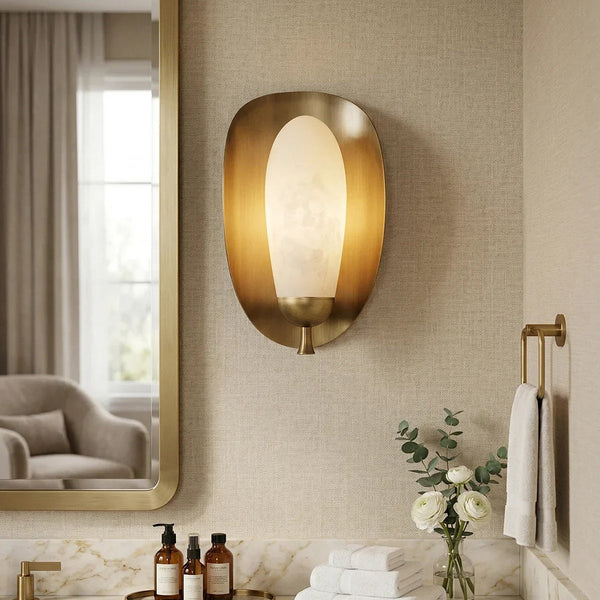 Solenne Alabaster Wall Sconce