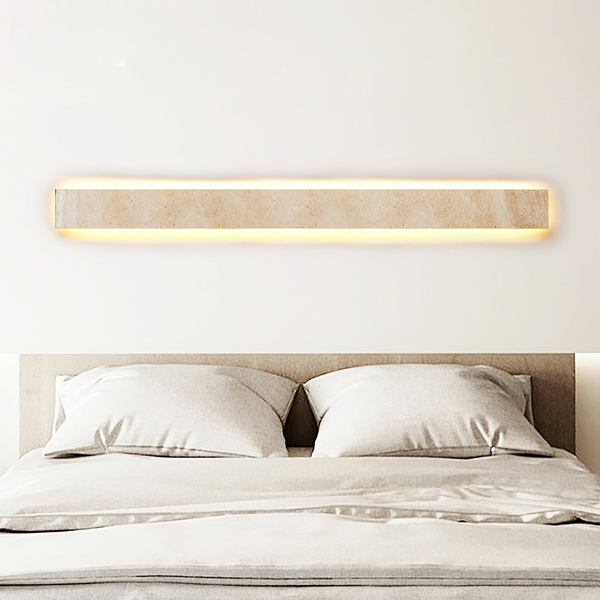 Rectangle Solace Travertine Beam Wall Light