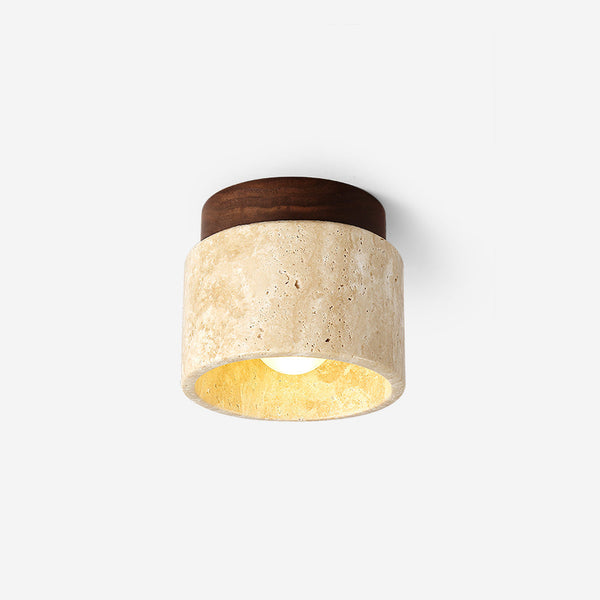 Ritta Stone Travertine Ceiling Light