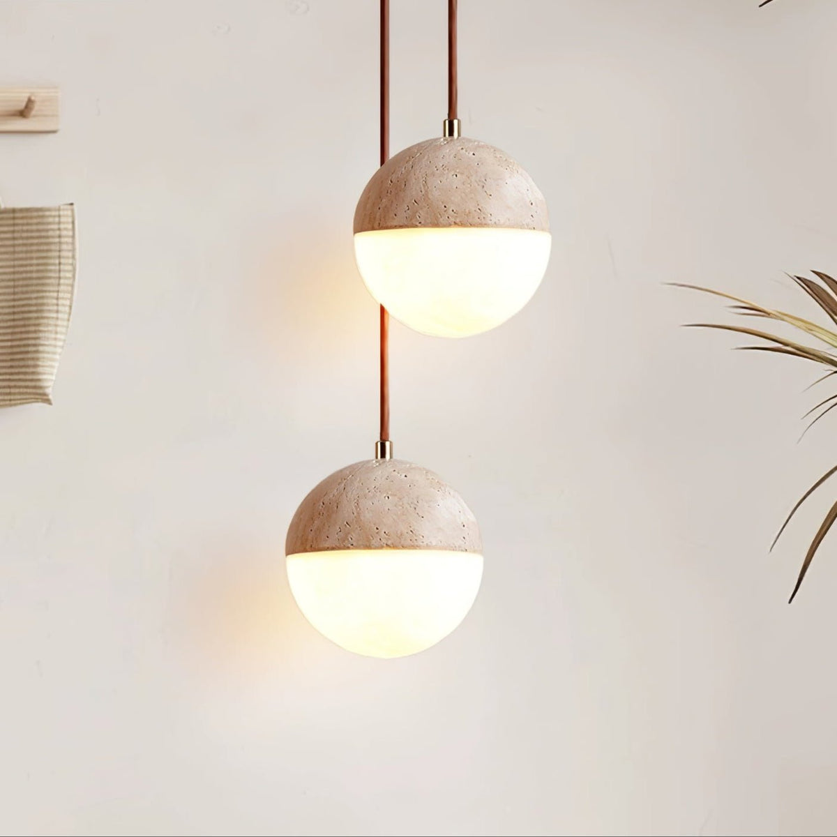 Alabaster Square Pendant Light