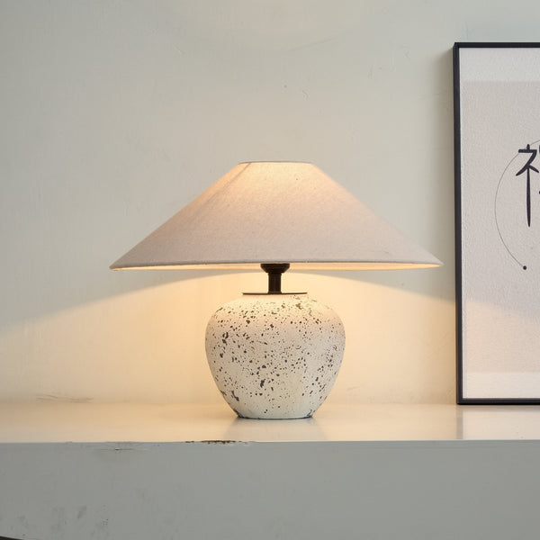 Speckled Ceramic Jar Table Lamp